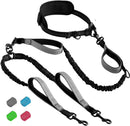 Hands-Free Double Dog Leash – Reflective Adjustable Belt